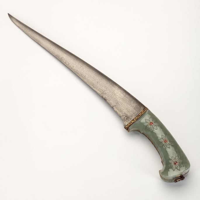 An Indian Jade-Hilted Peshkabz Dagger | MasterArt
